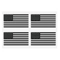 Pax of Four American Flag Decal Sticker Sheet — USA Flag Decals