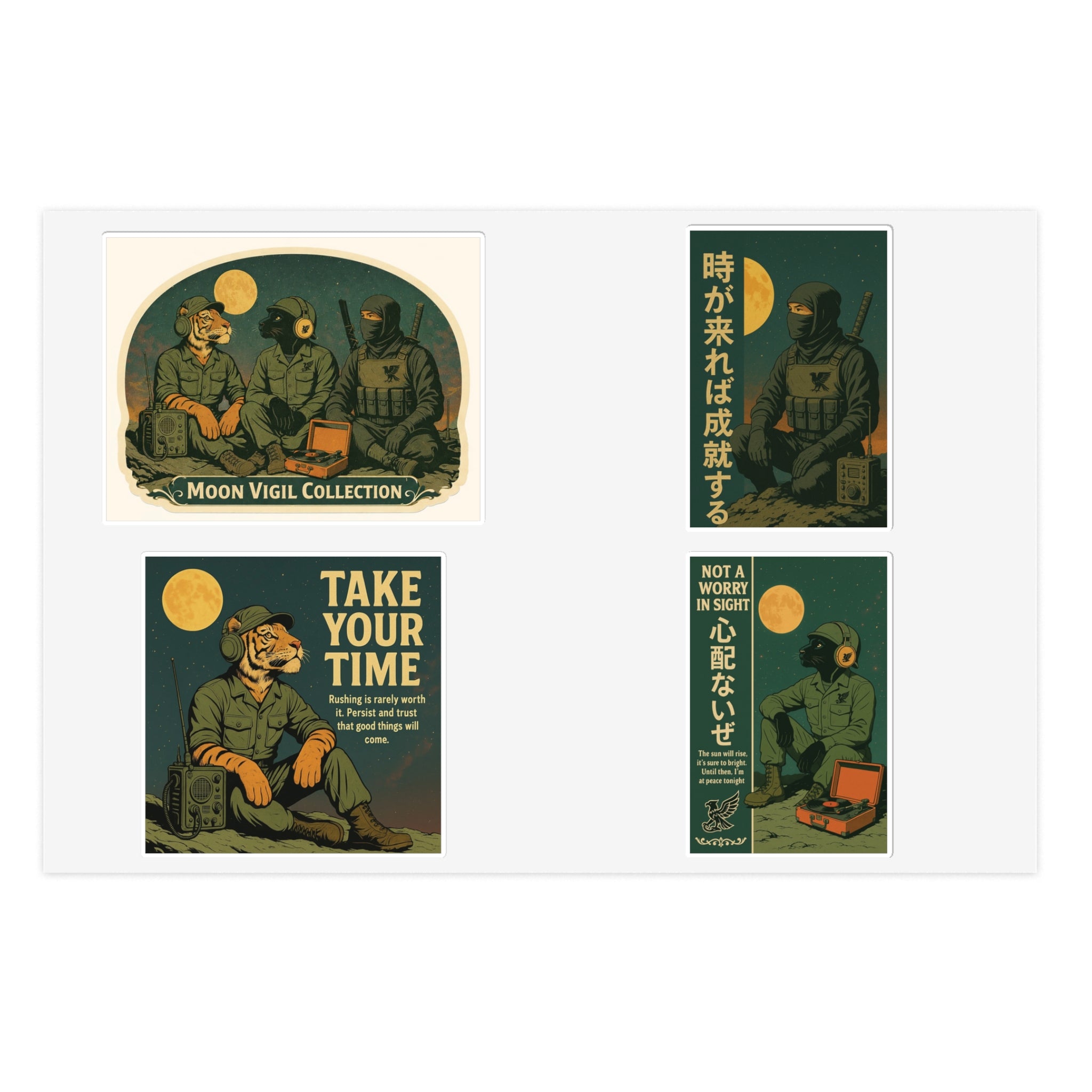 Moon Vigil Sticker Sheets — United in Stillness Collection