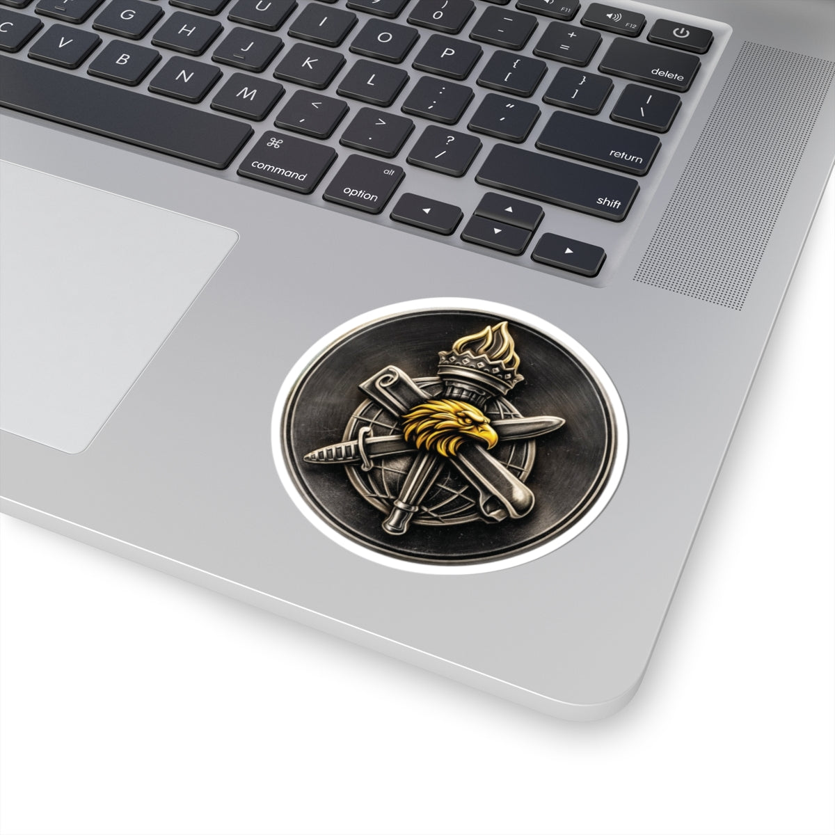 Knowledge Emblem Sticker - Tactical Metallic Design - Chrysaetoss