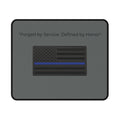 Blue Stripe Tactical Non-Slip Mouse Pad — Black American Flag | Forged by Service, Defined by Honor