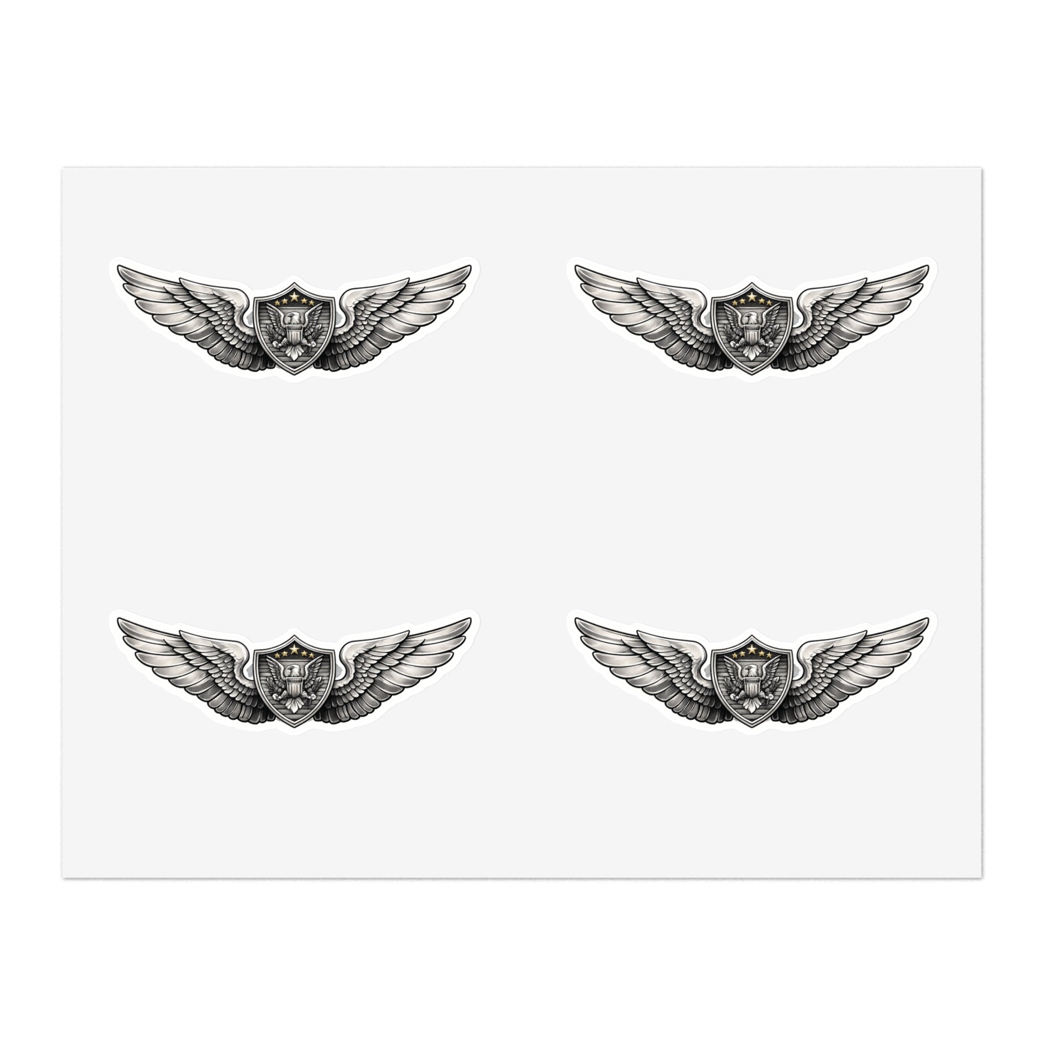 Aircrew Wing Sticker Sheet — Pack of 4