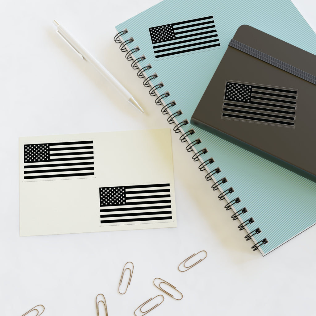 Pax of Four American Flag Decal Sticker Sheet — USA Flag Decals