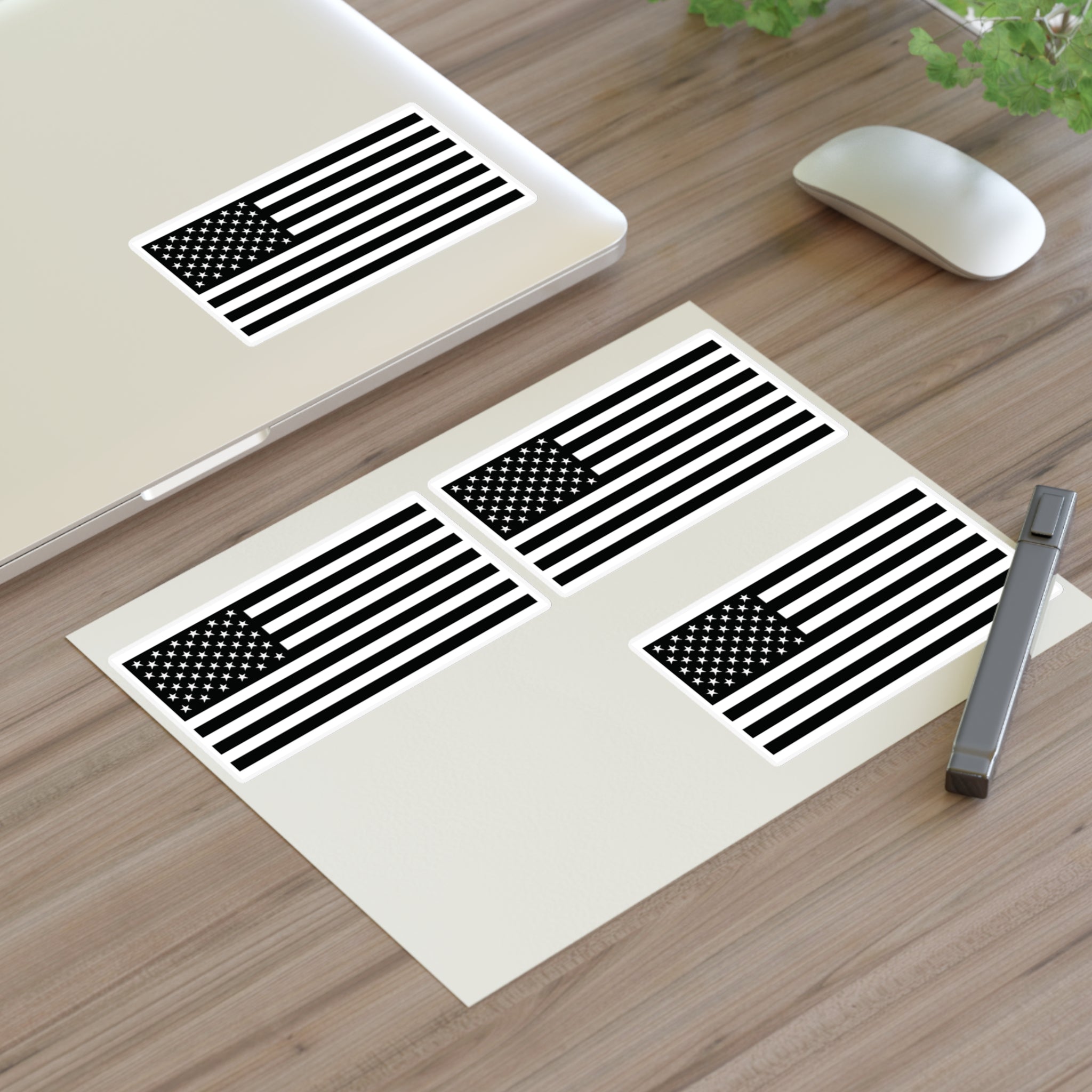 Pax of Four American Flag Decal Sticker Sheet — USA Flag Decals