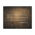 Psalm 144:1 Canvas Wall Art — "Blessed Be The Lord, My Rock"