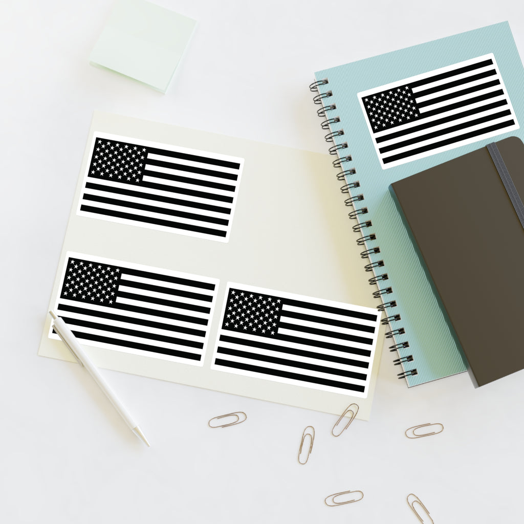 Pax of Four American Flag Decal Sticker Sheet — USA Flag Decals