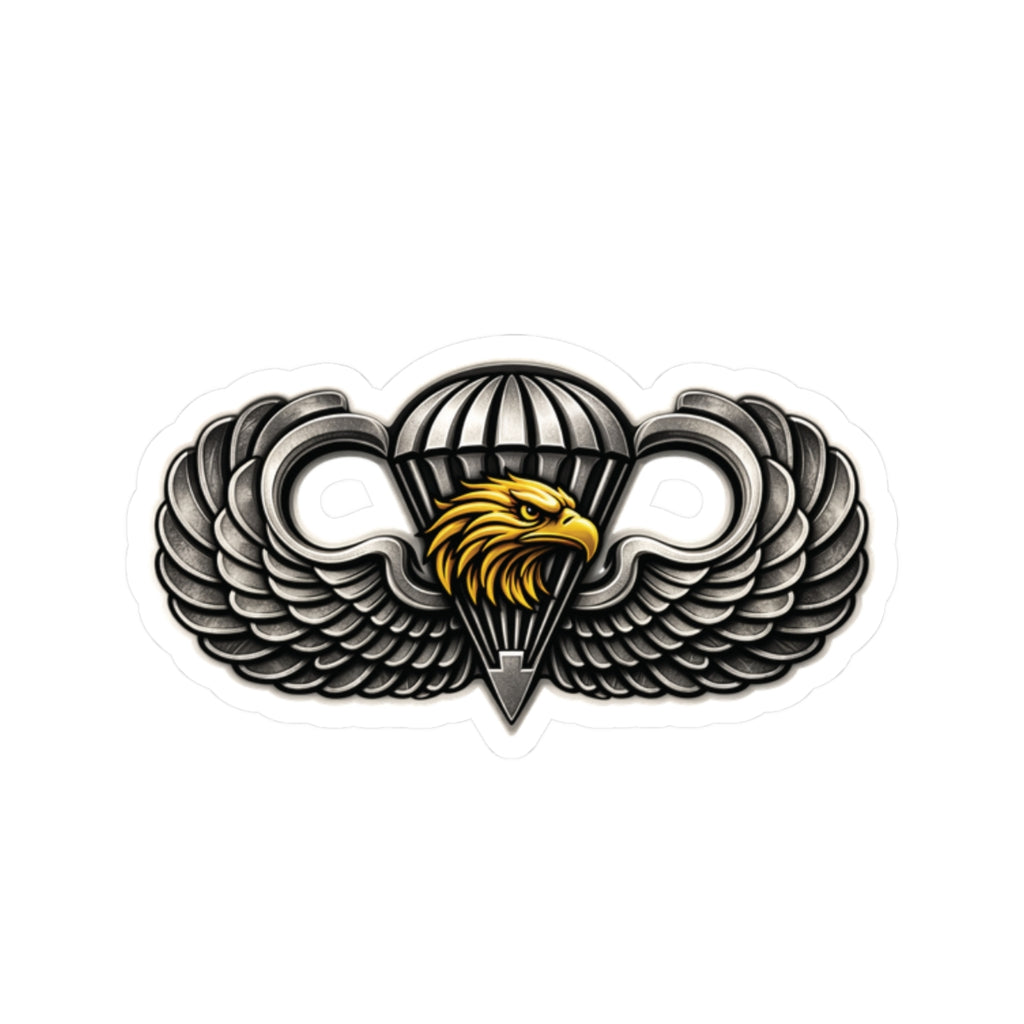 Eagle Parachutist Wings Sticker — Tactical Airborne Emblem Decal