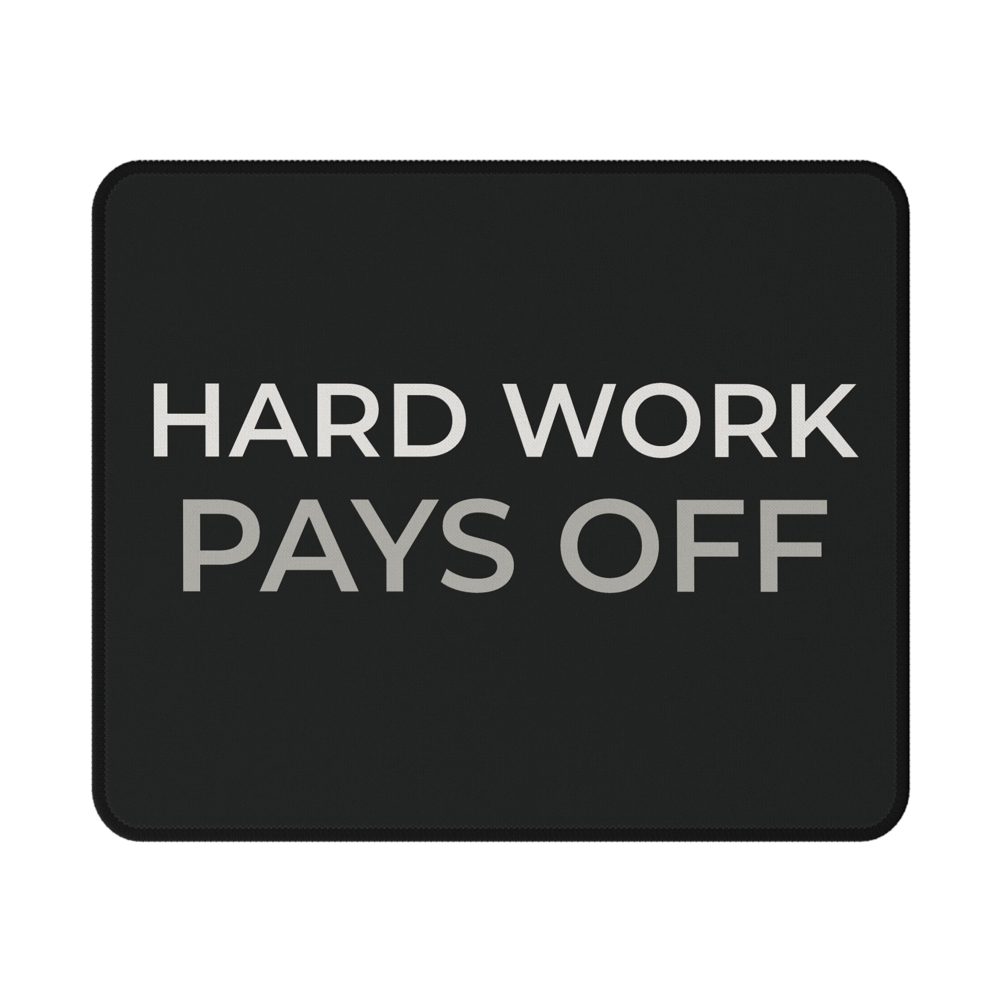 Operator Mindset Tactical Non-Slip Gaming Mouse Pad — "Hard Work Pays Off"