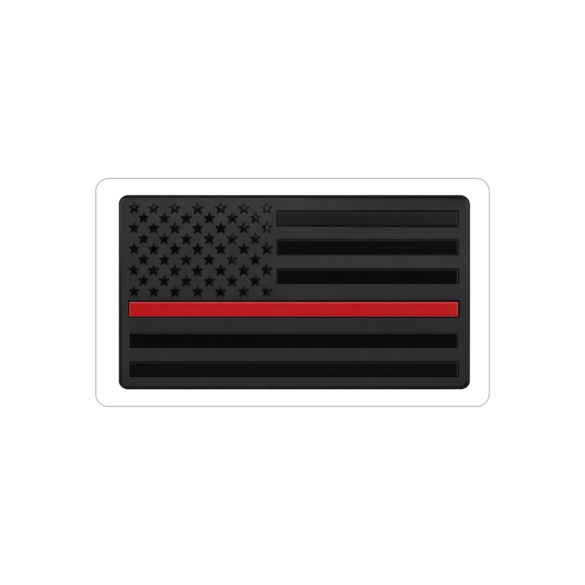 Thin Red Line American Flag Sticker — Die-Cut Outdoor Vinyl