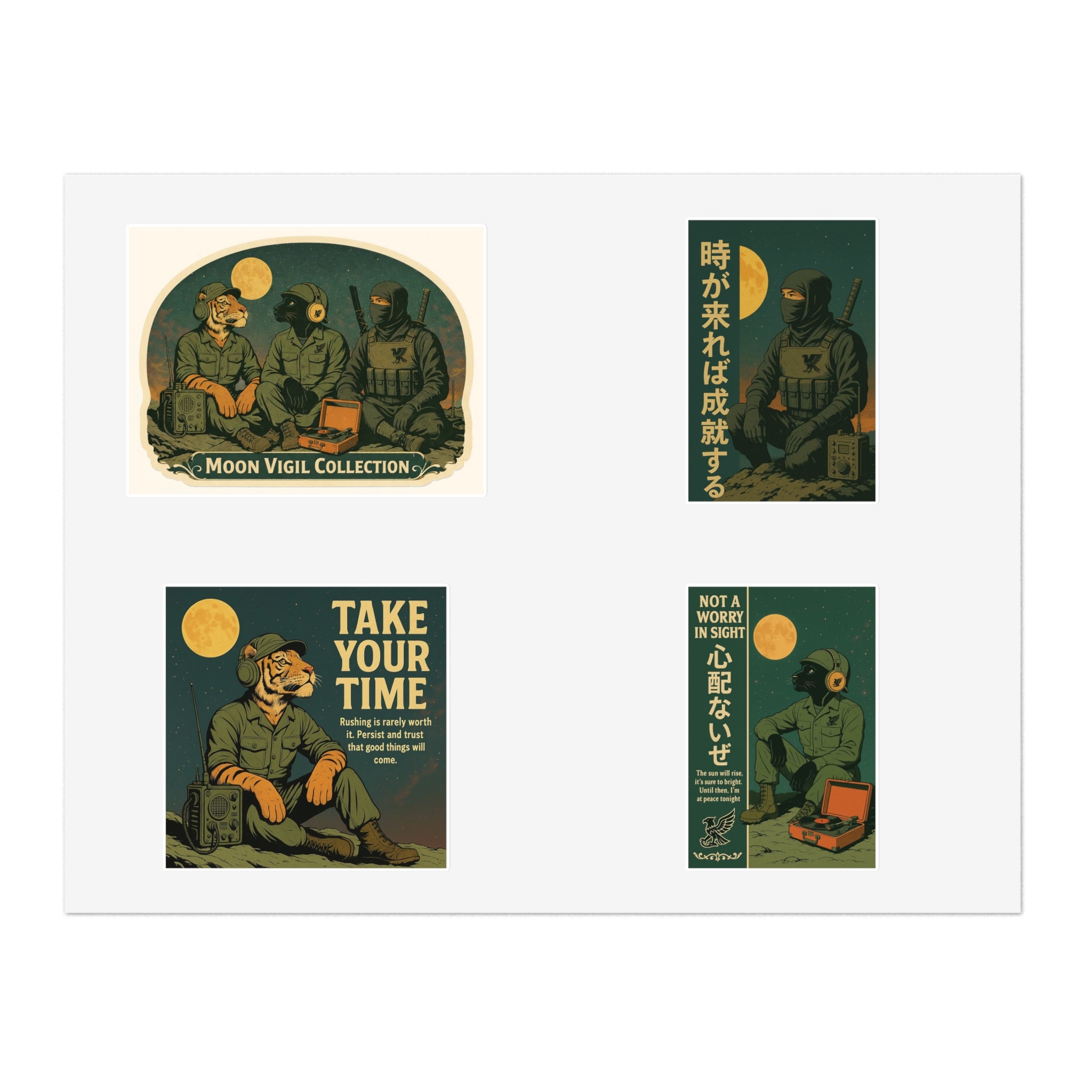 Moon Vigil Sticker Sheets — United in Stillness Collection