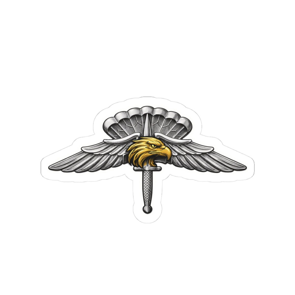 Halo Eagle Wings Sticker — Tactical Air Halo Emblem Decal