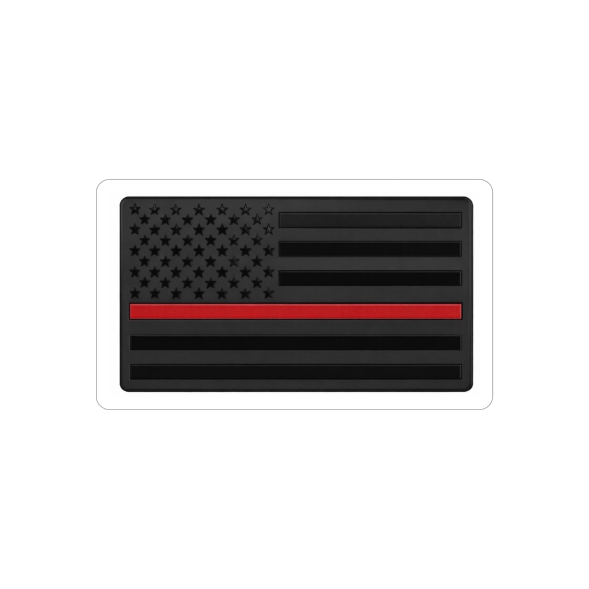 Thin Red Line American Flag Sticker — Die-Cut Outdoor Vinyl