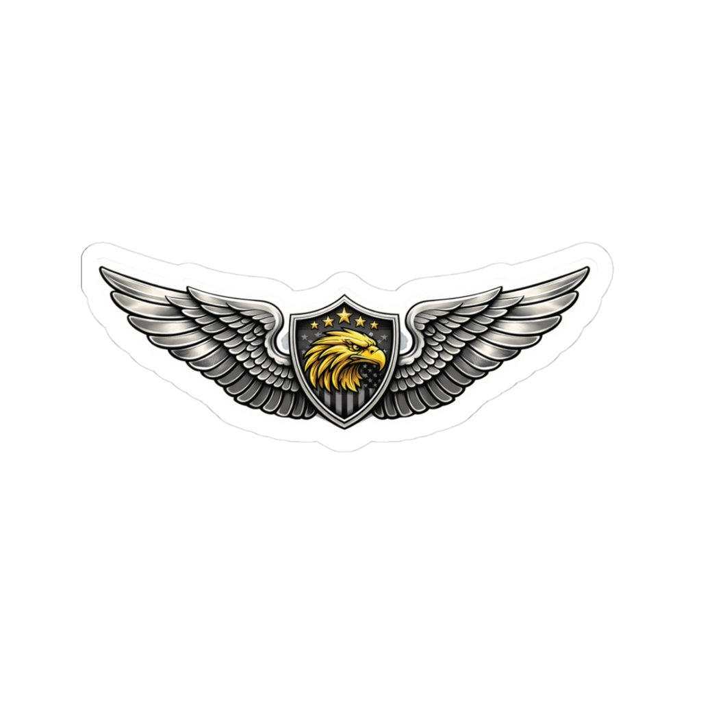 Eagle Aircrew Wings Sticker — Tactical Aviation Emblem Decal