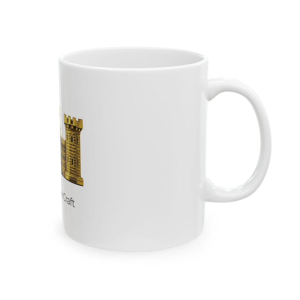 Respect The Craft Ceramic Mug — Tactical Military Crest (11oz)