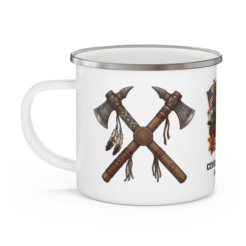 Civil Affairs Enamel Camping Mug — Military Paratrooper Gift