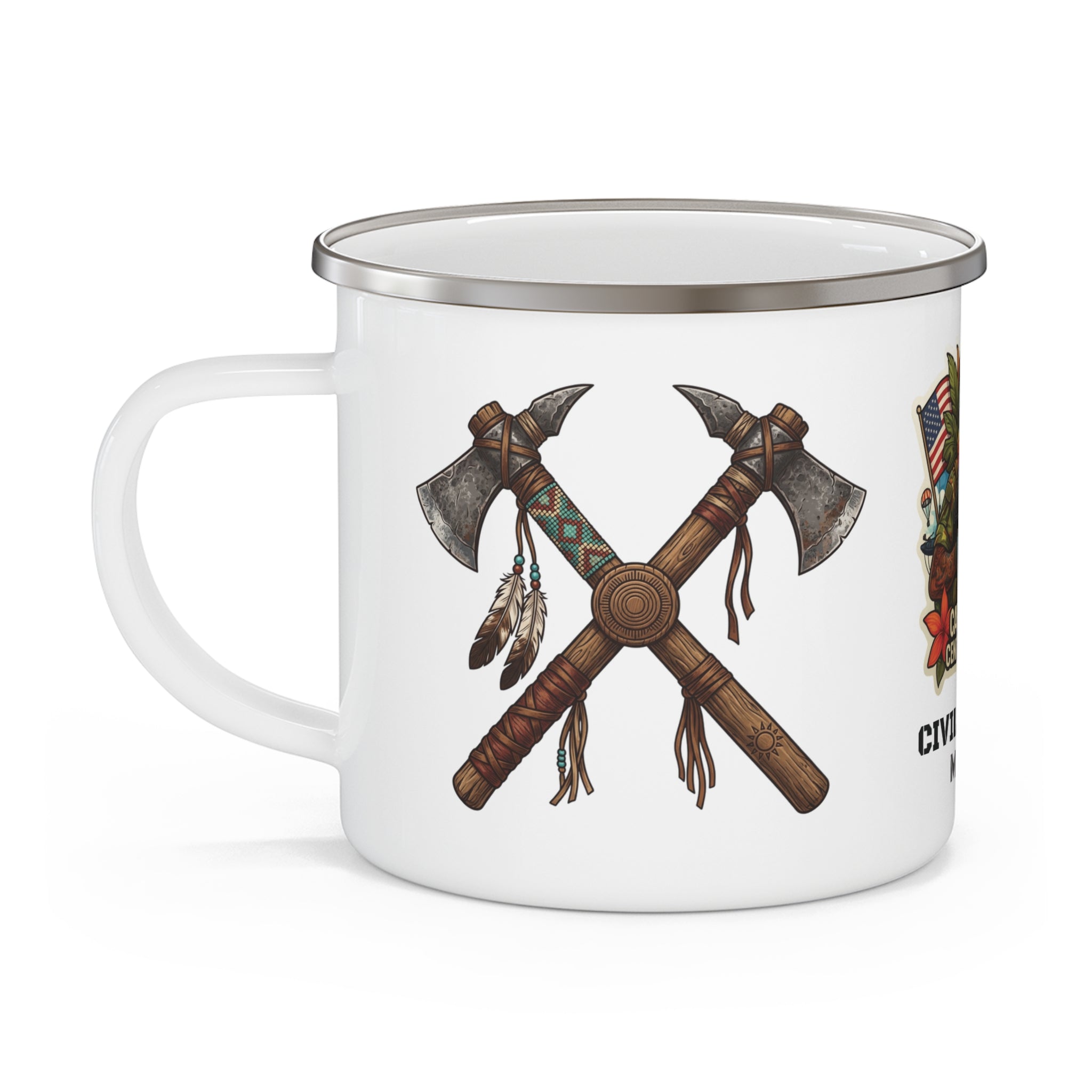 Civil Affairs Enamel Camping Mug — Military Paratrooper Gift