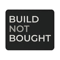 Operator Mindset Tactical Mouse Pad — "Build Not Bought" Non-Slip Gaming Pad