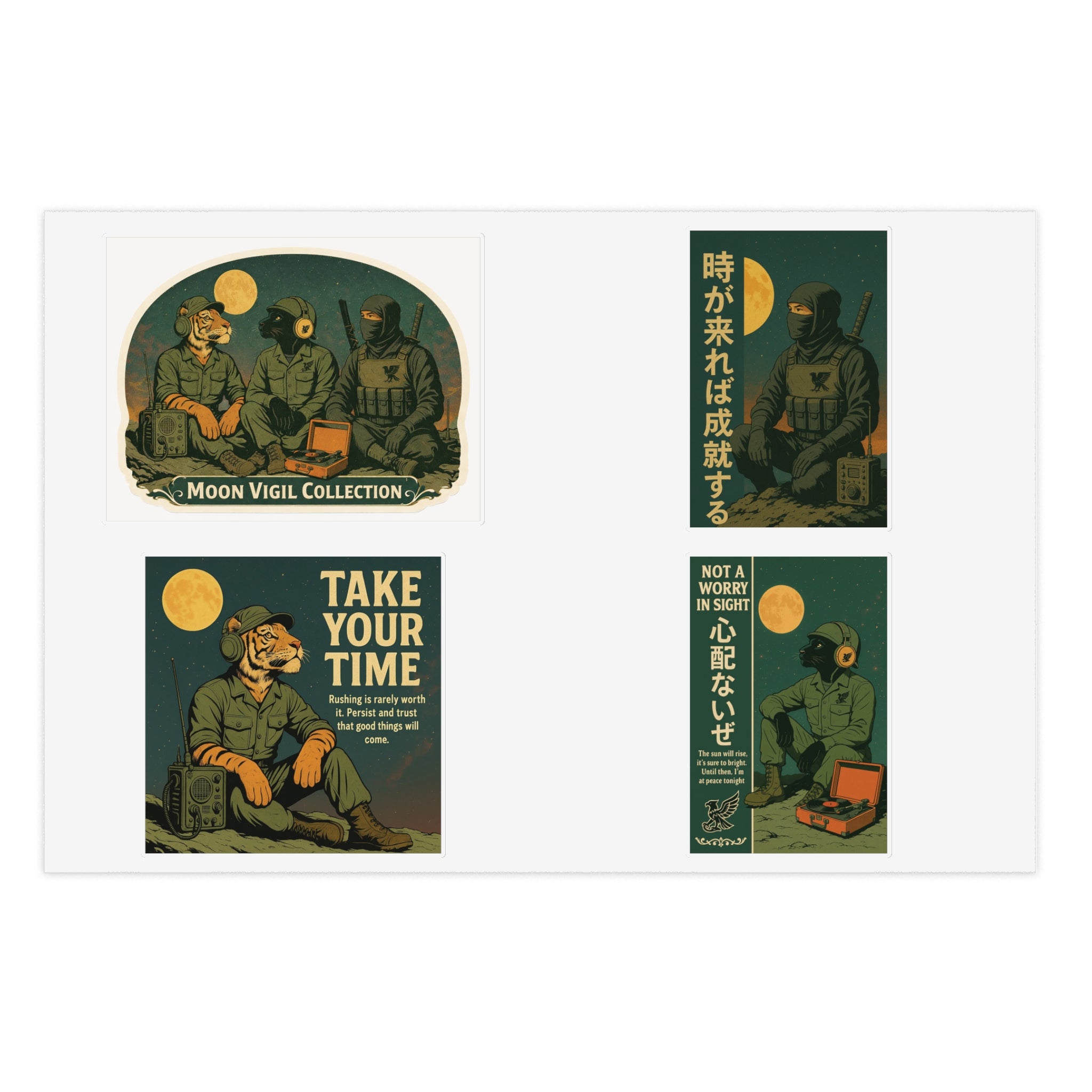 Moon Vigil Sticker Sheets — United in Stillness Collection