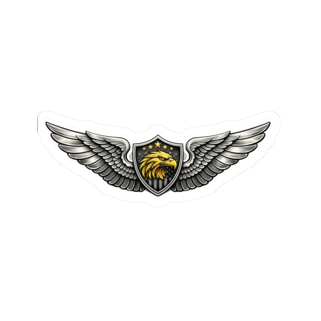 Eagle Aircrew Wings Sticker — Tactical Aviation Emblem Decal