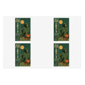 Not a Worry Retro Hiker Moon Sticker Sheet | Outdoor Adventure Stickers - (Pack of 4)
