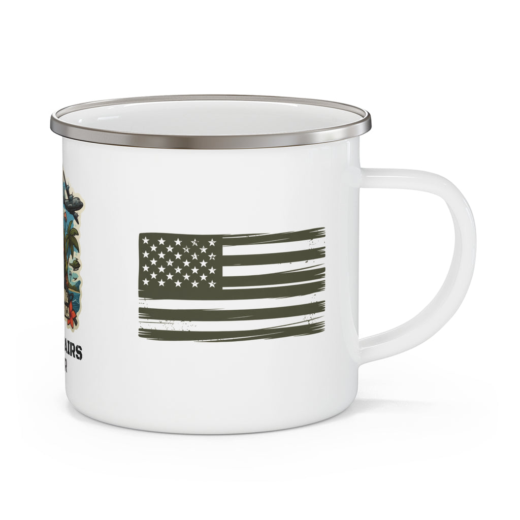 Civil Affairs Enamel Camping Mug — Military Paratrooper Gift