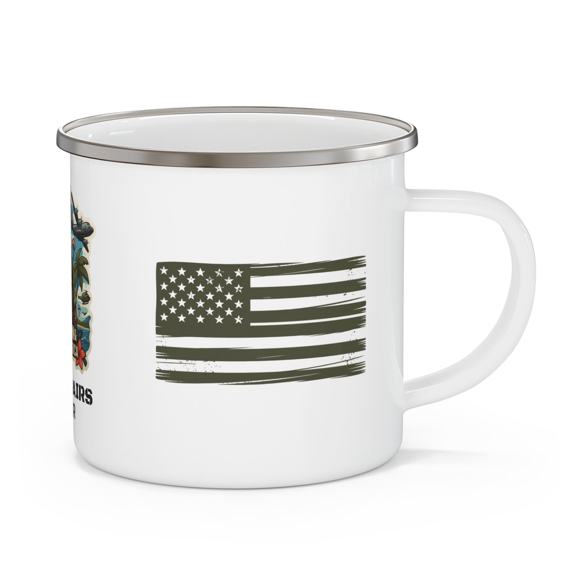 Civil Affairs Enamel Camping Mug — Military Paratrooper Gift