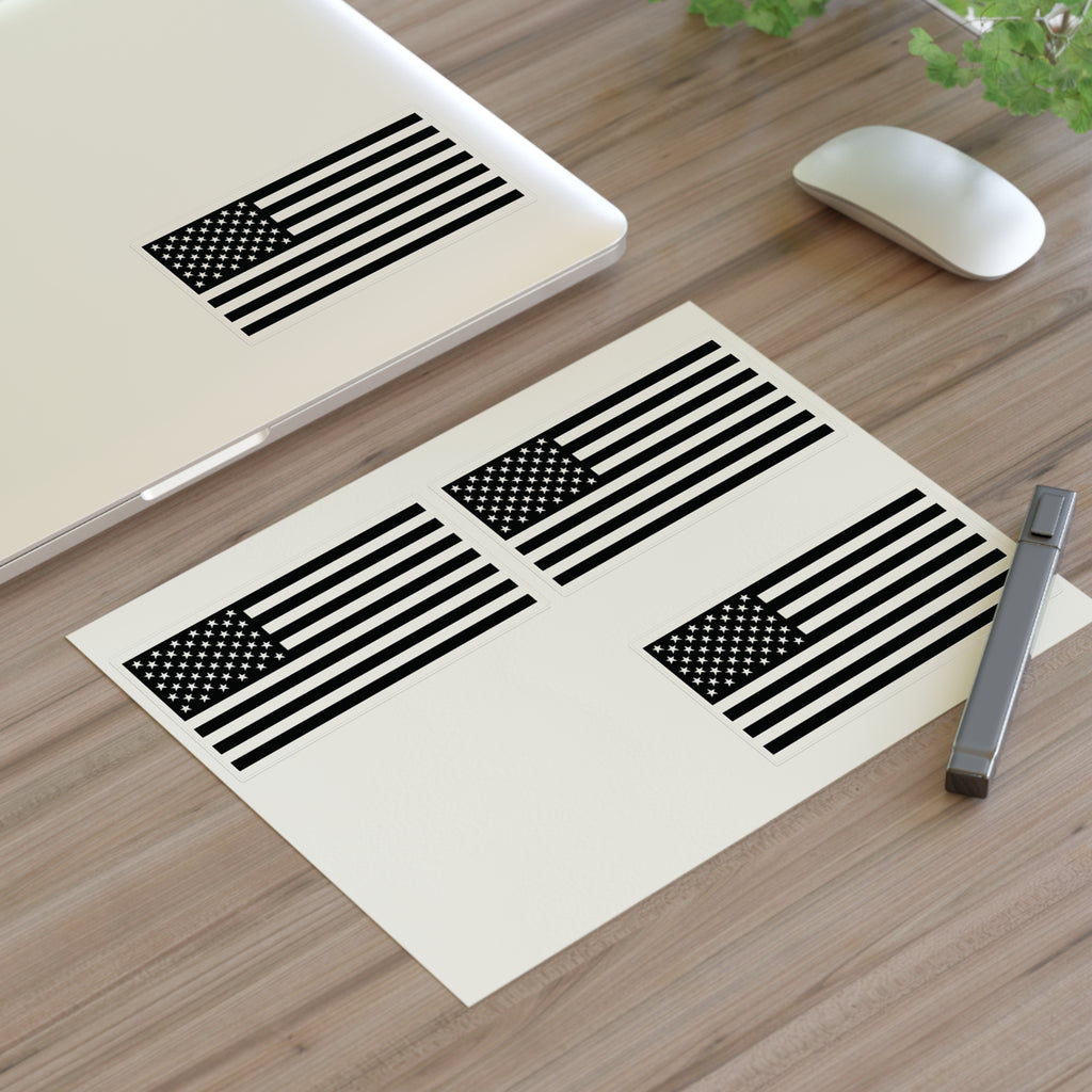 Pax of Four American Flag Decal Sticker Sheet — USA Flag Decals