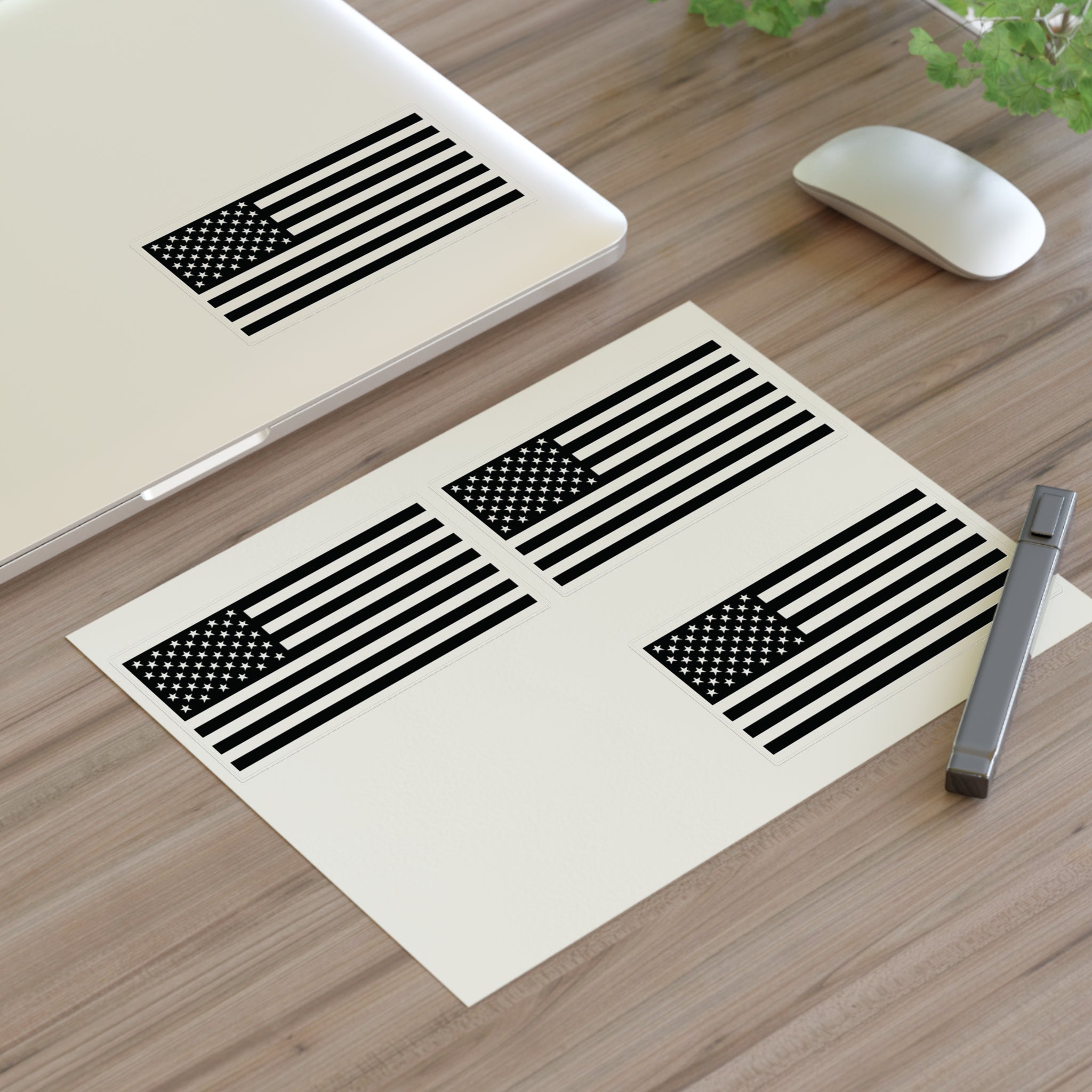 Pax of Four American Flag Decal Sticker Sheet — USA Flag Decals