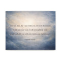 Isaiah 41:10 Canvas Wall Art — "Do Not Fear, For I am With You" | Christian Scripture Decor