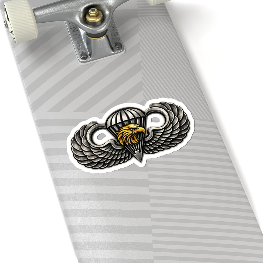 Eagle Parachutist Wings Sticker — Tactical Airborne Emblem Decal