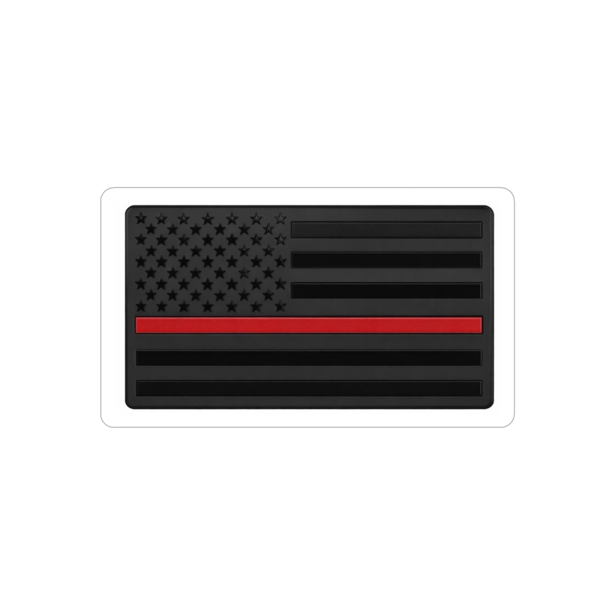 Thin Red Line American Flag Sticker — Die-Cut Outdoor Vinyl