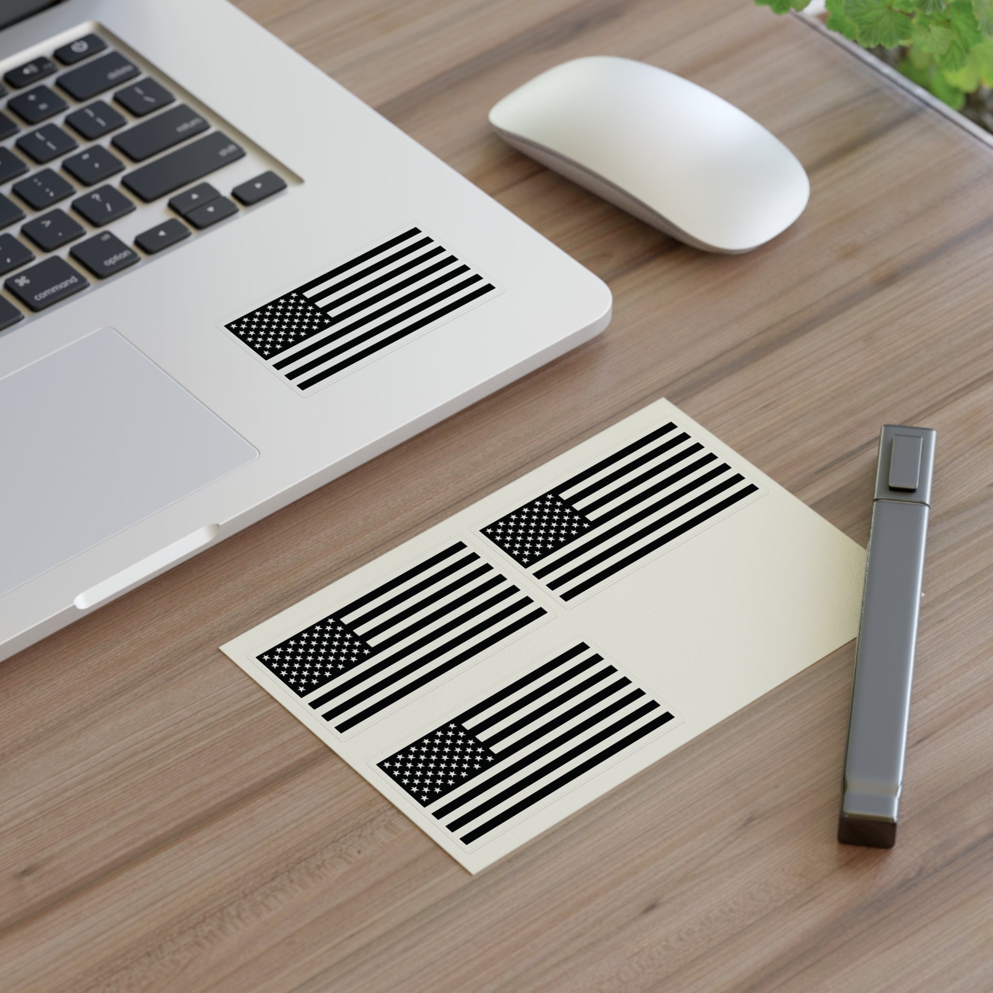 Pax of Four American Flag Decal Sticker Sheet — USA Flag Decals