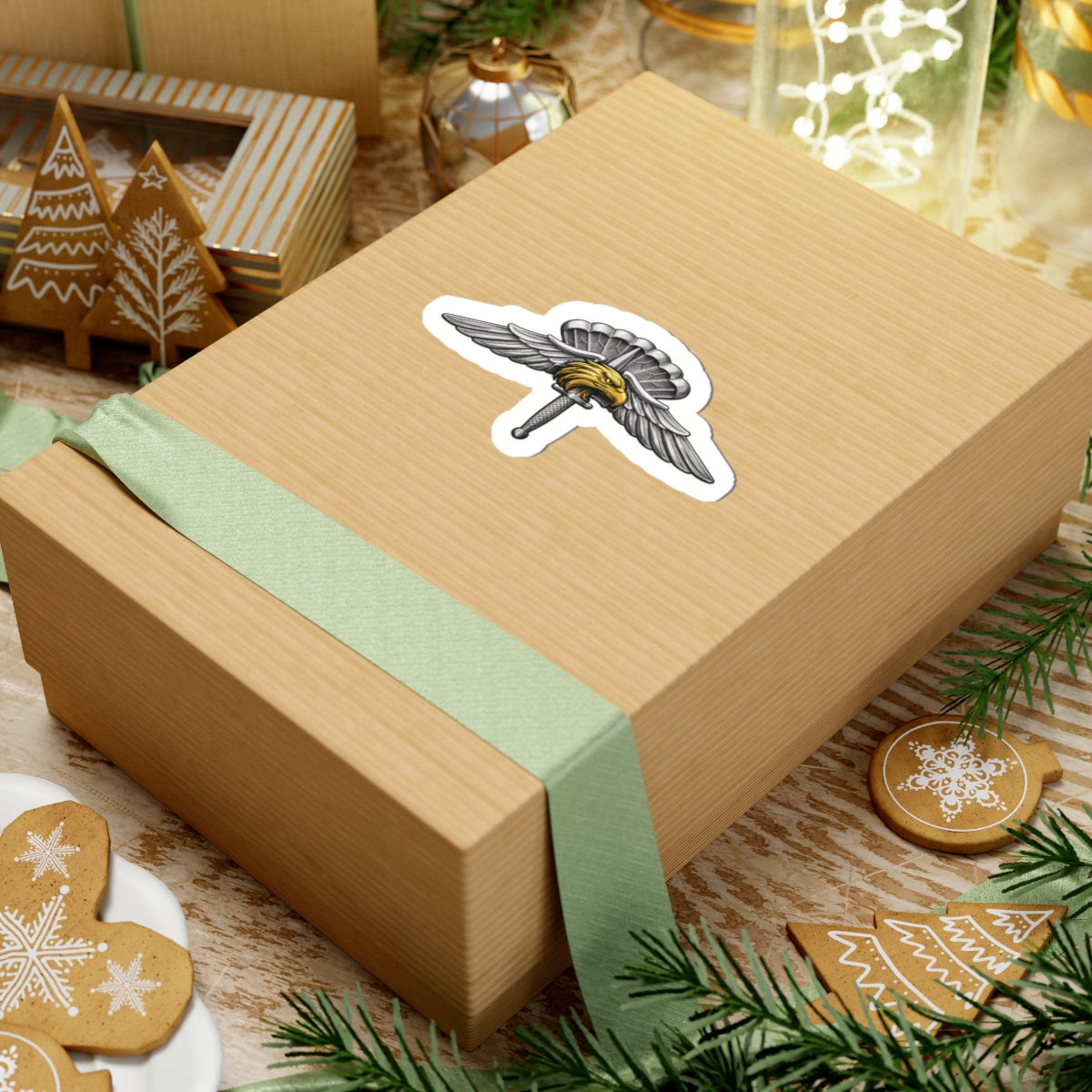 Halo Eagle Wings Sticker — Tactical Air Halo Emblem Decal