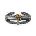 Combatant Soldier Knife Sticker — Military Emblem Kiss-Cut Decal