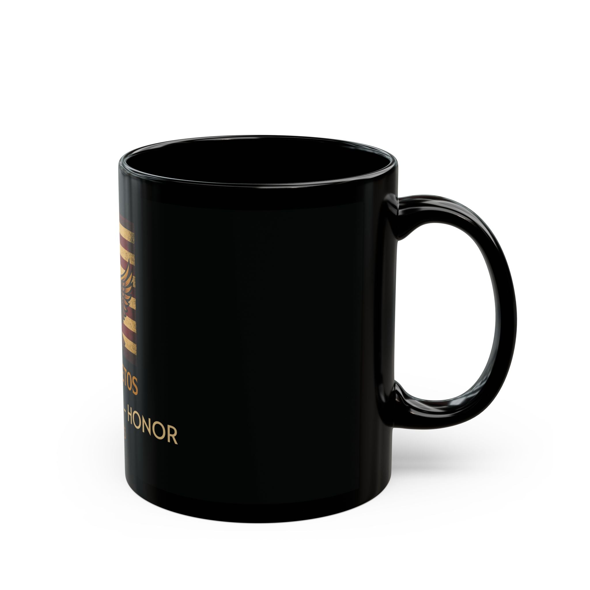 Patriotic Eagle Mug - "Chrysaetos Serve With Honor" Military Tribute Coffee Cup