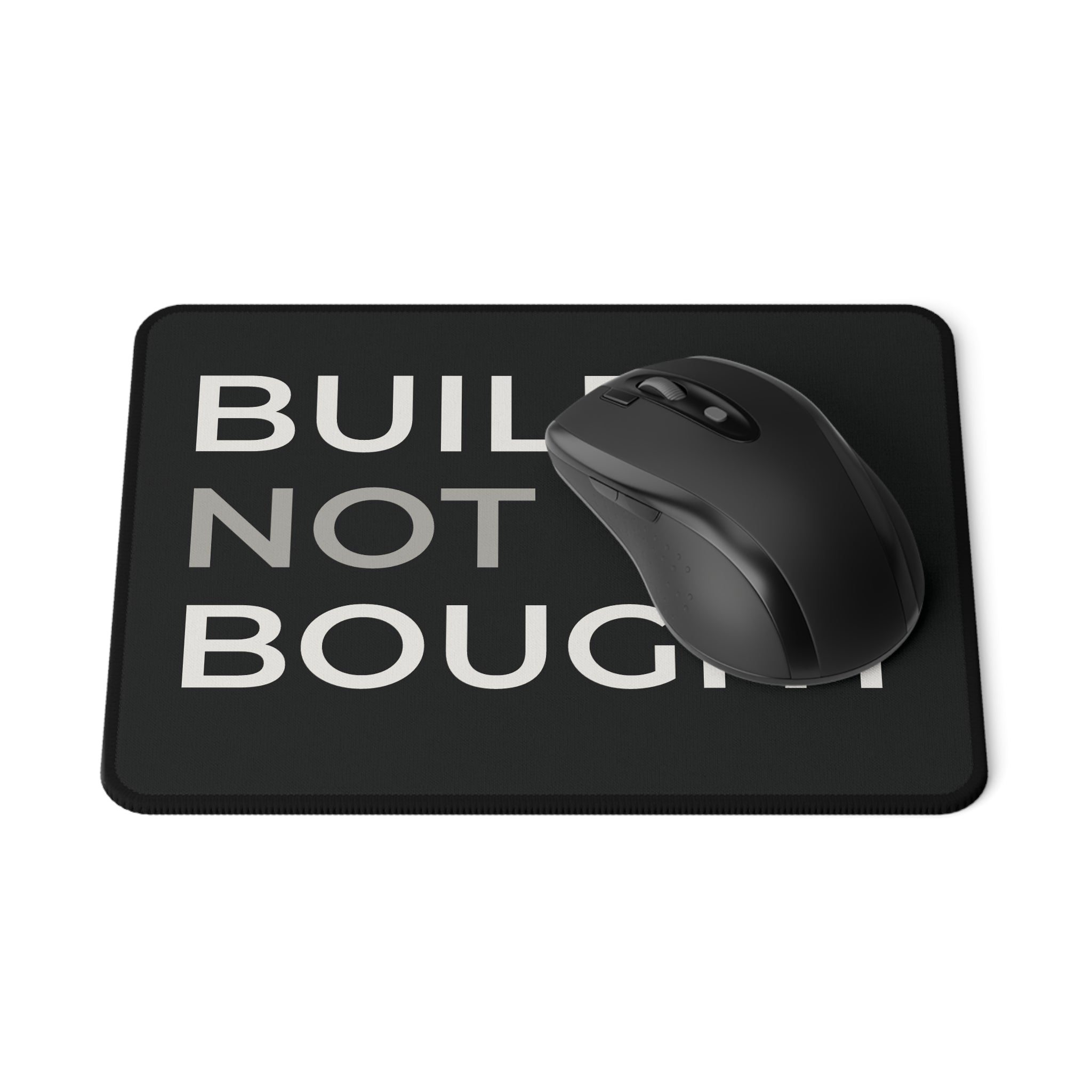 Operator Mindset Tactical Mouse Pad — "Build Not Bought" Non-Slip Gaming Pad