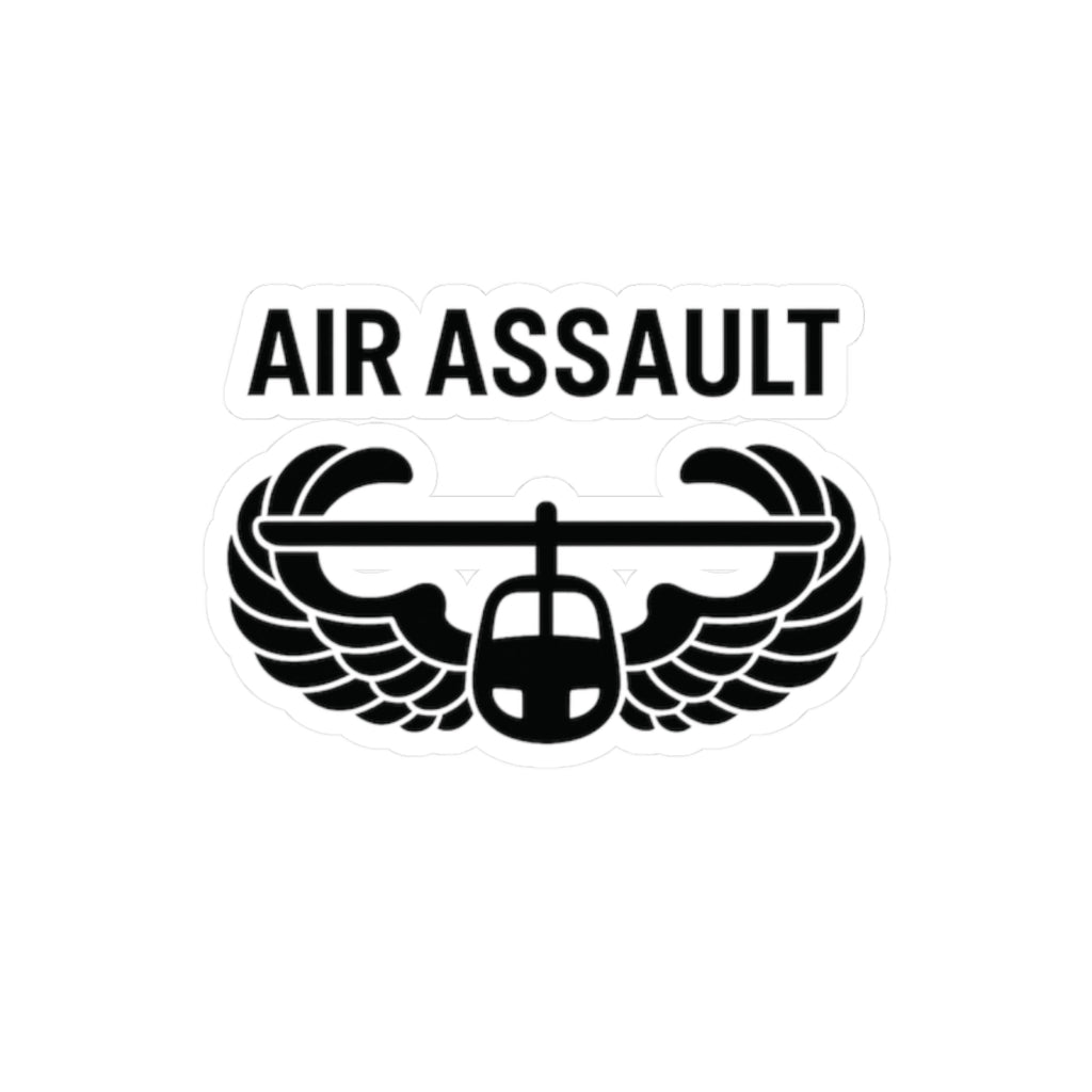 Air Assault Wings Kiss-Cut Sticker | Military Helicopter Design, Vinyl Sticker