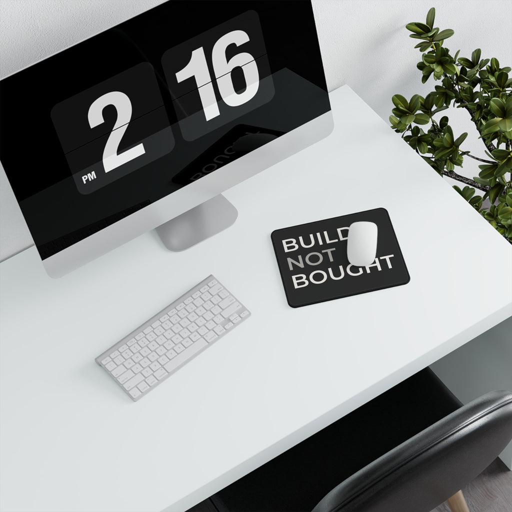 Operator Mindset Tactical Mouse Pad — "Build Not Bought" Non-Slip Gaming Pad