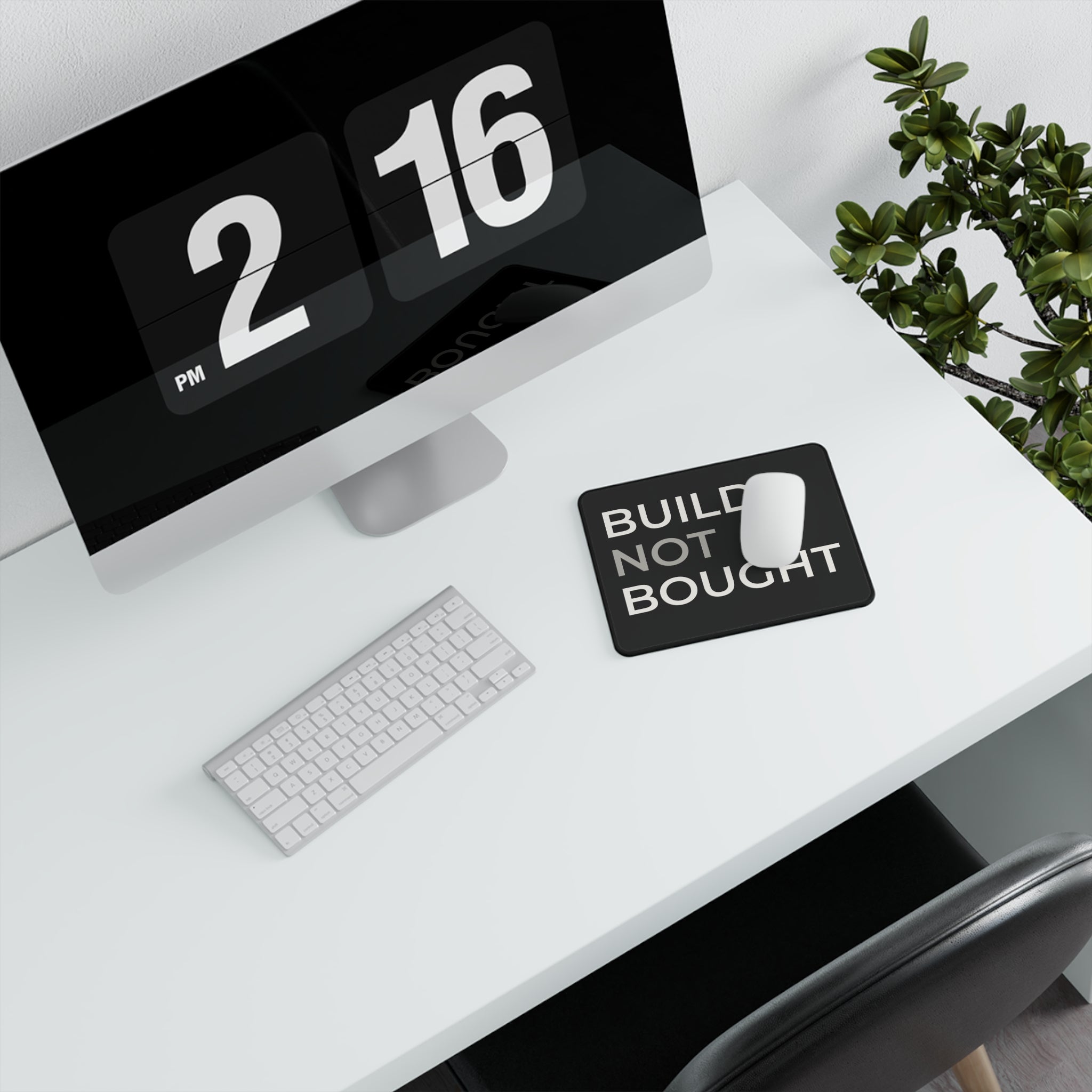 Operator Mindset Tactical Mouse Pad — "Build Not Bought" Non-Slip Gaming Pad