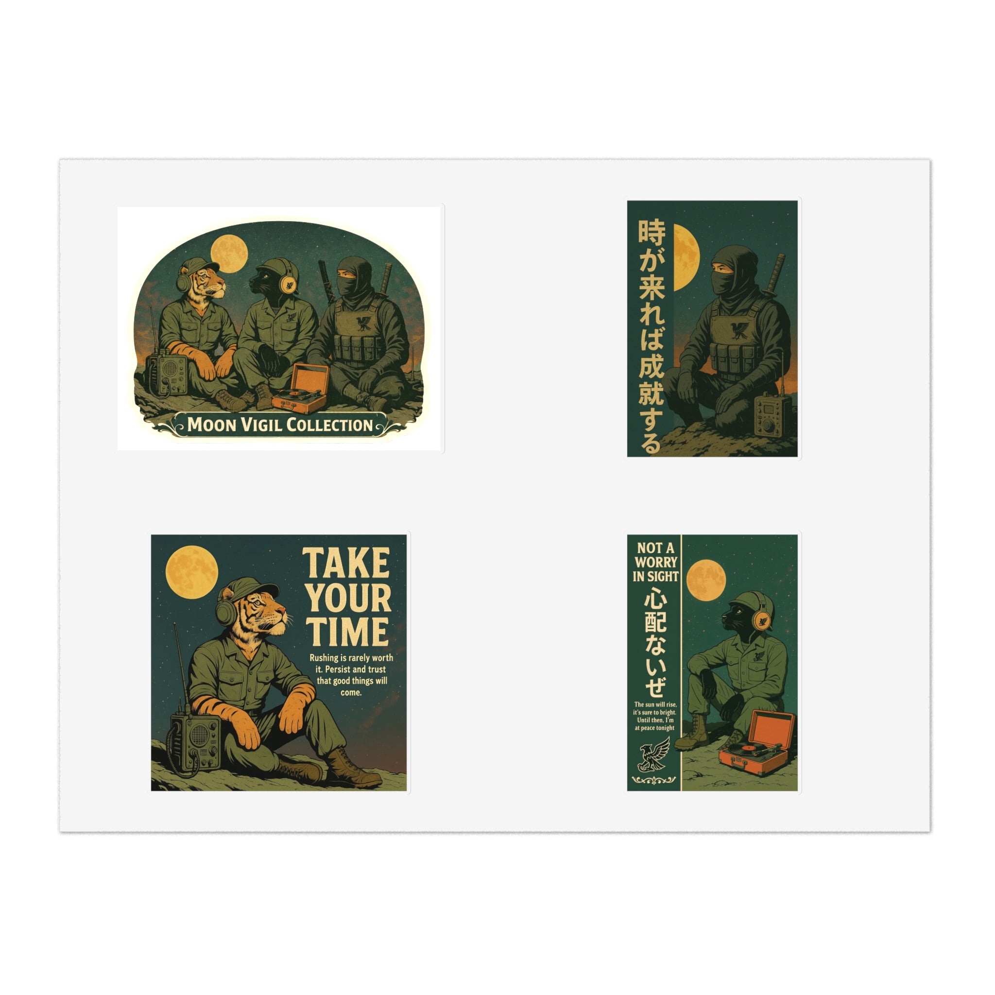 Moon Vigil Sticker Sheets — United in Stillness Collection