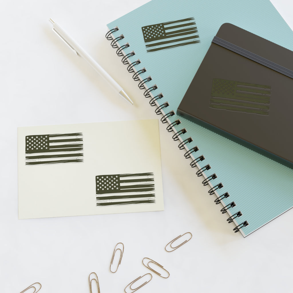 Distressed American Flag Tactical Sticker Sheets (Pack of 4)