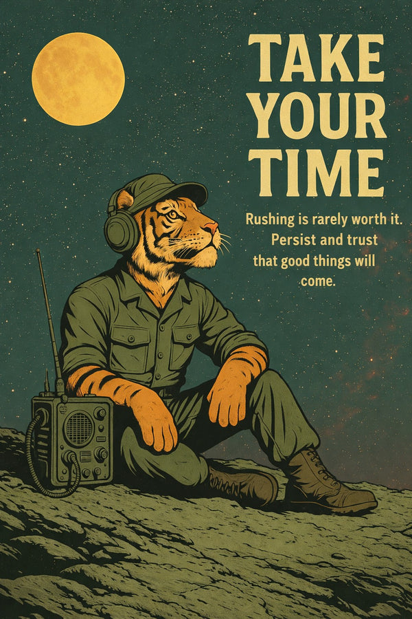 Take Your Time Retro Hike Moon